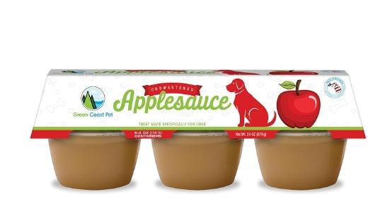 Green Coast Pet Unsweetened Applesauce for Dogs — 6 Pack